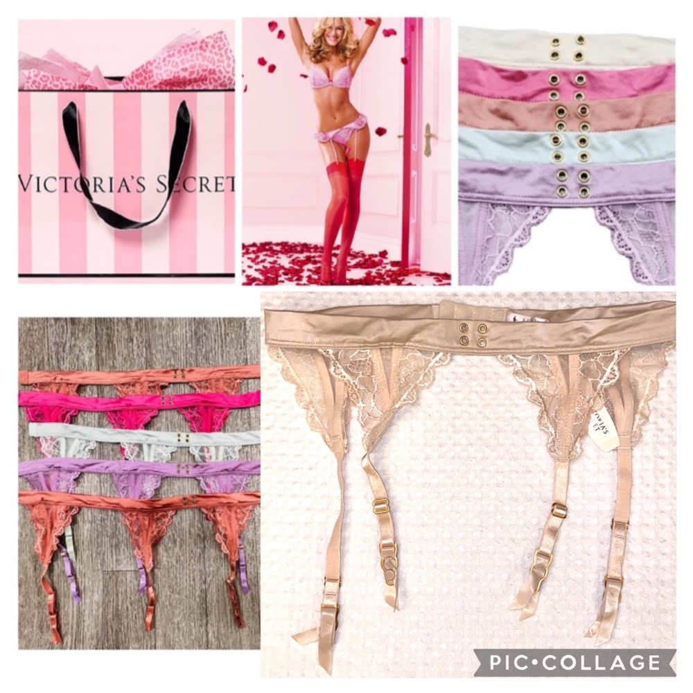 NEW! VICTORIA’S SECRET Lace Satin Garter Belt Size XS/S M/L
